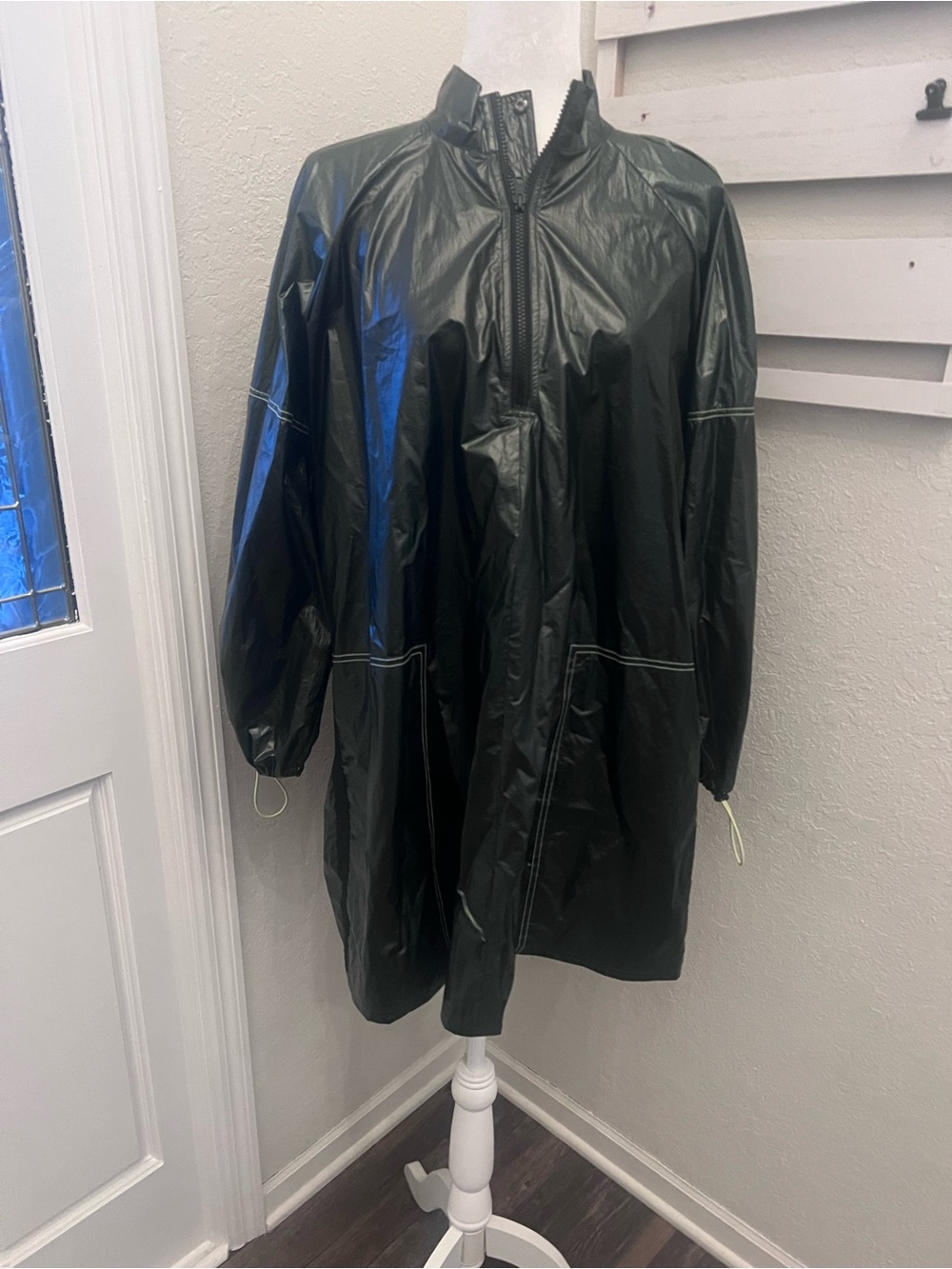Stine Goya Pan Tech Oversized Nylon Coat M Green Gorpcore Streetwear